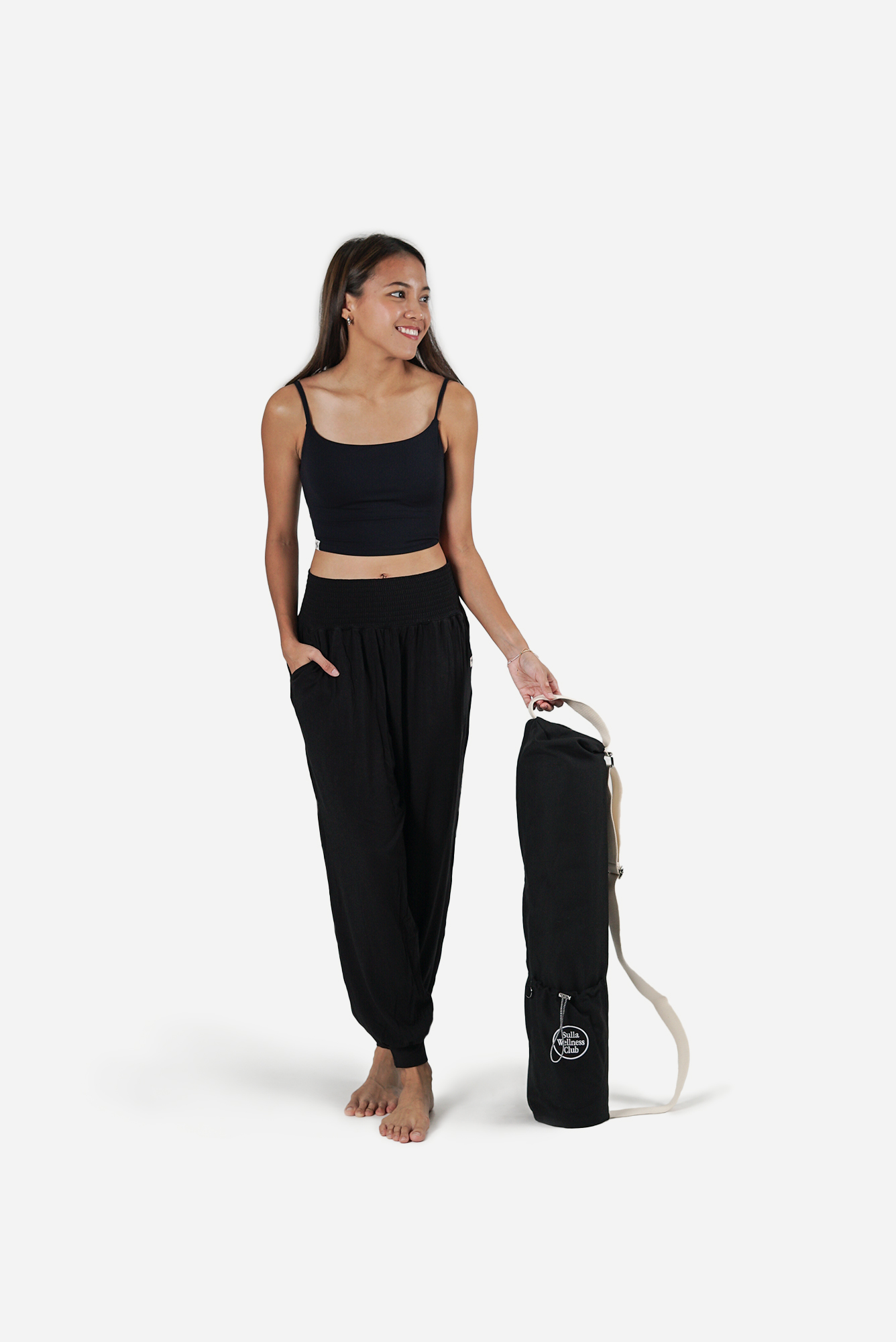 Yoga Mat Bag in Ebony - Image 5