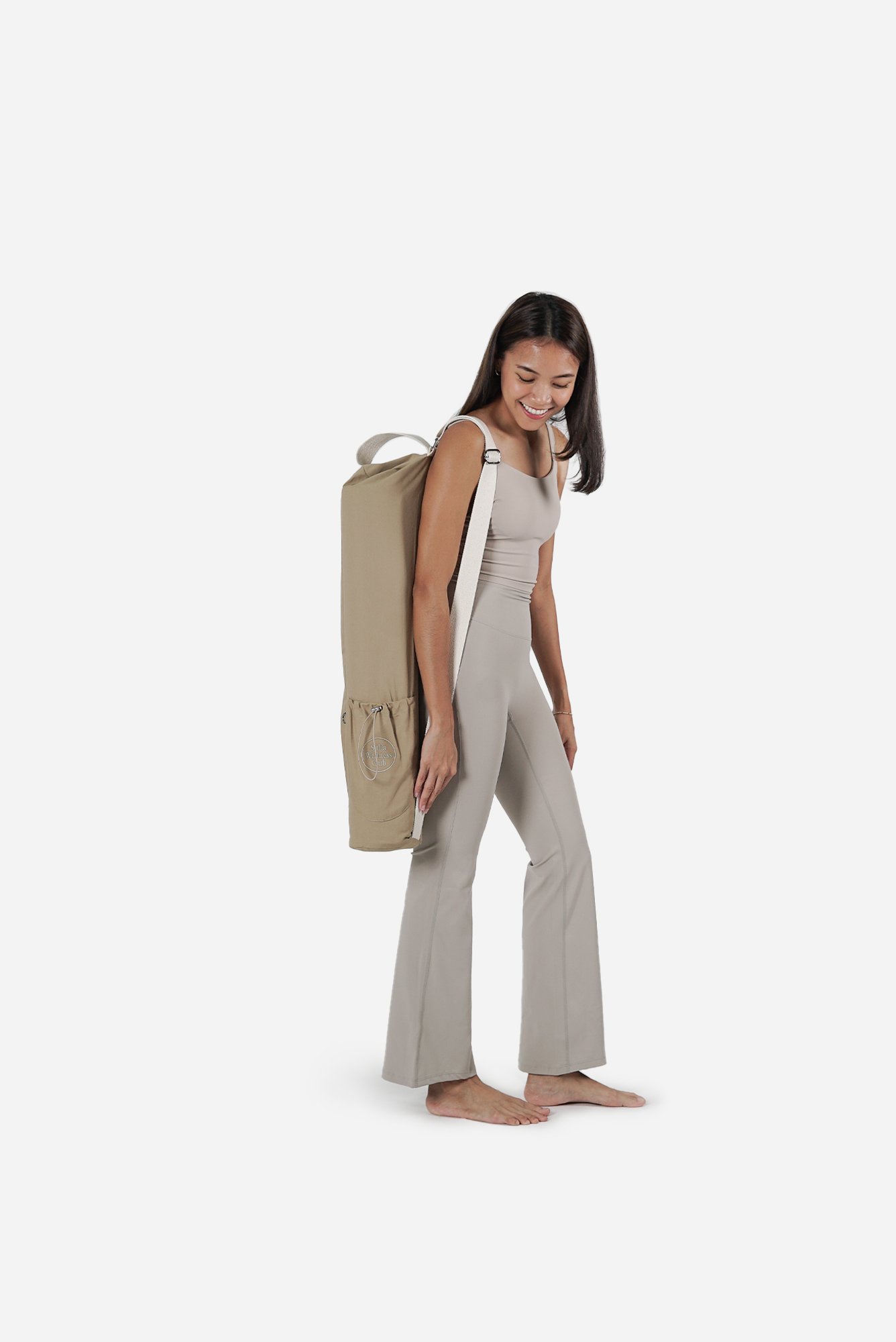 Yoga Mat Bag in Almond - Image 5