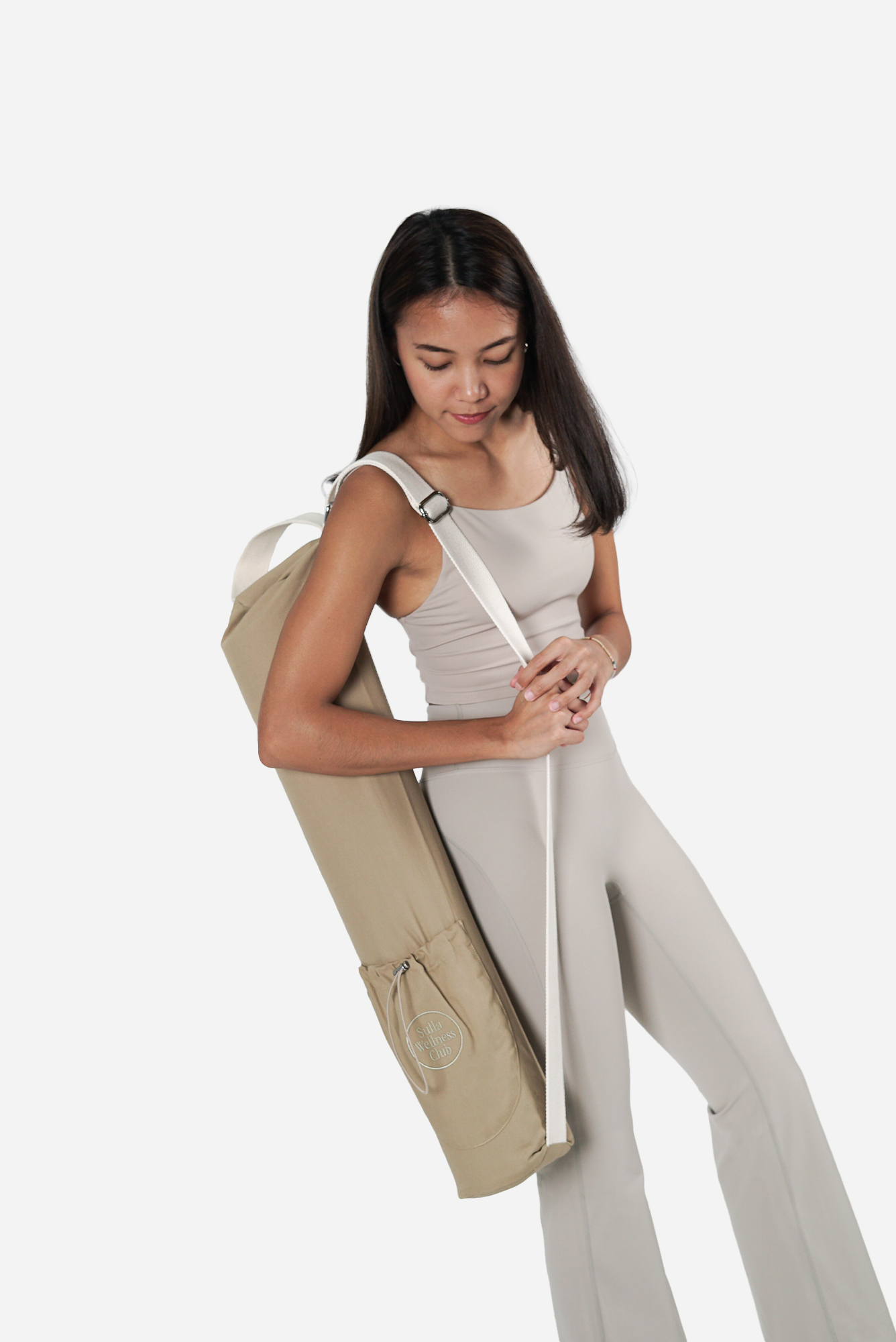 Yoga Mat Bag in Almond - Image 4